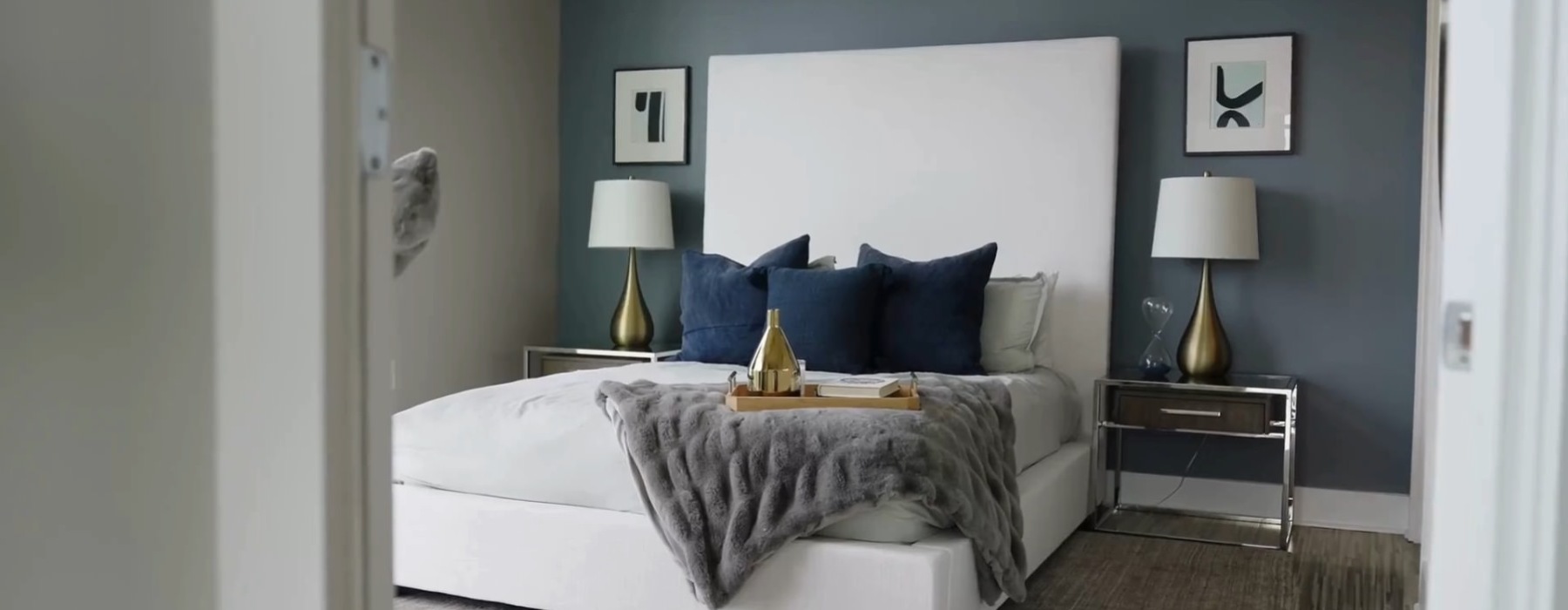 Large well lit bedroom